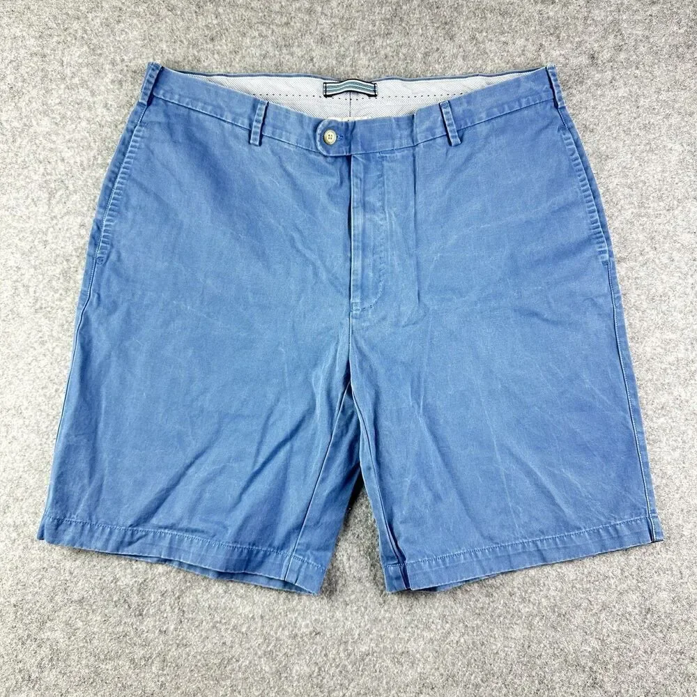 Peter Millar Shorts Mens 38 Blue Winston Washed Twill Chino Pima Cotton Preppy